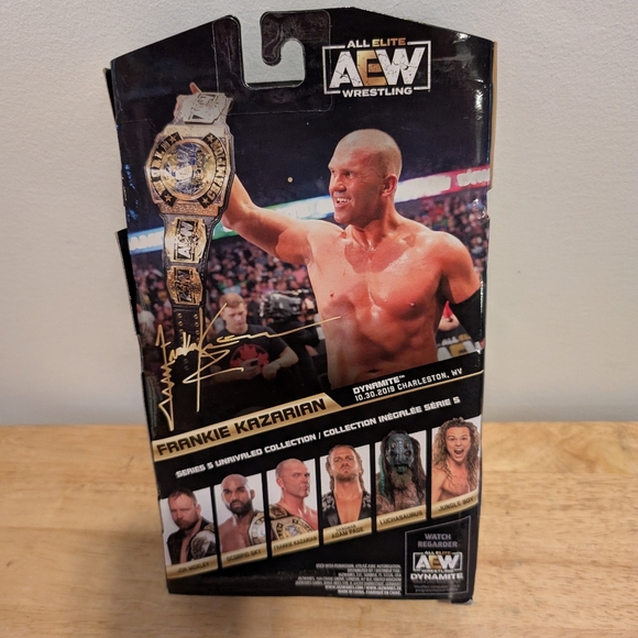 AEW Wrestling Action Figure Frankie Kazarian Brand New with tag - Picture 2 of 2